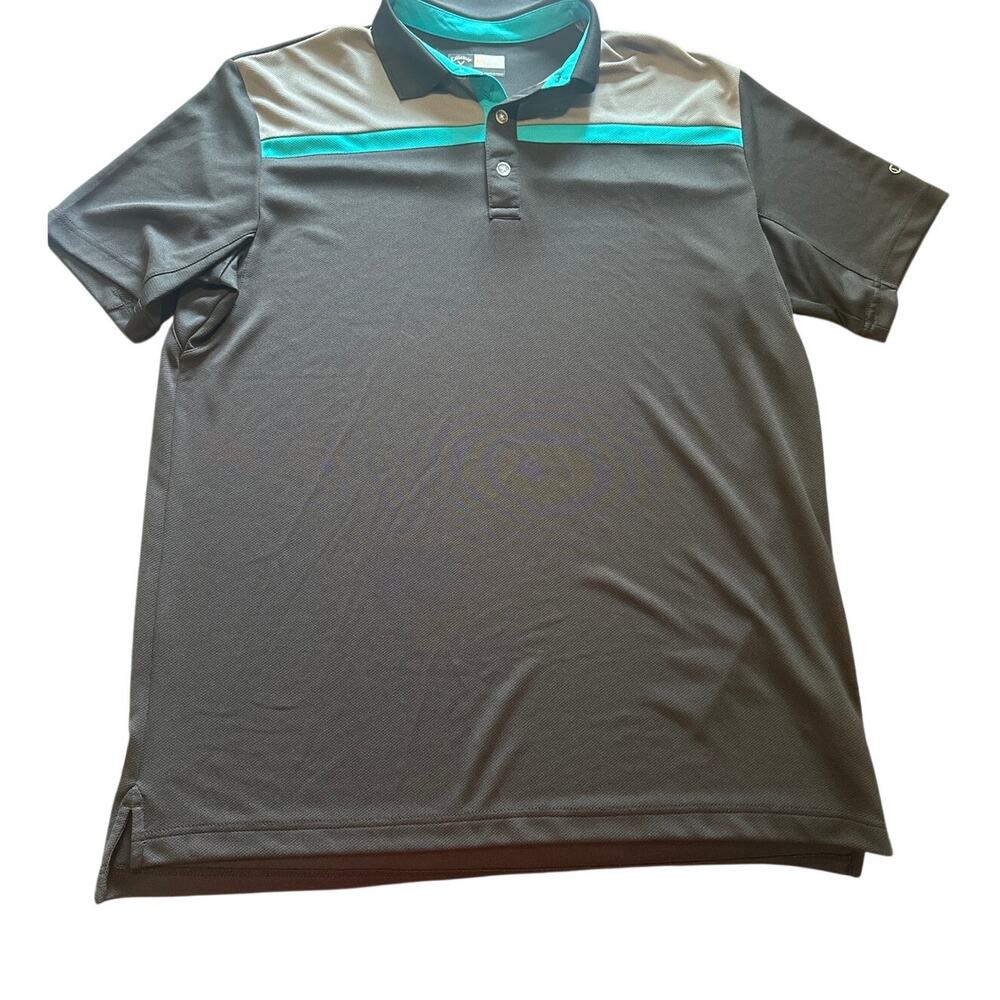 Callaway Opti‑Dri Colorblock Golf Polo – Men’s Large